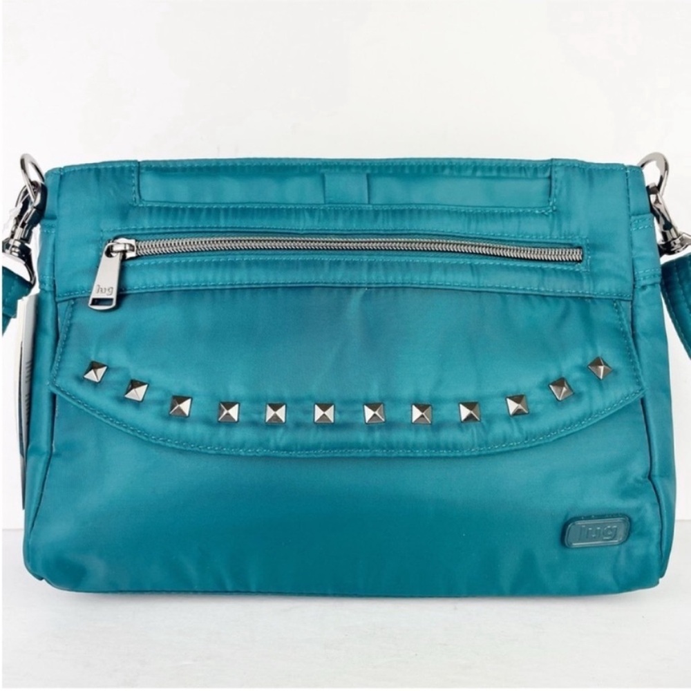 Lug Pacer 2 Contemporary Emerald RFID Crossbody Travel Purse Shoulder Bag NWT